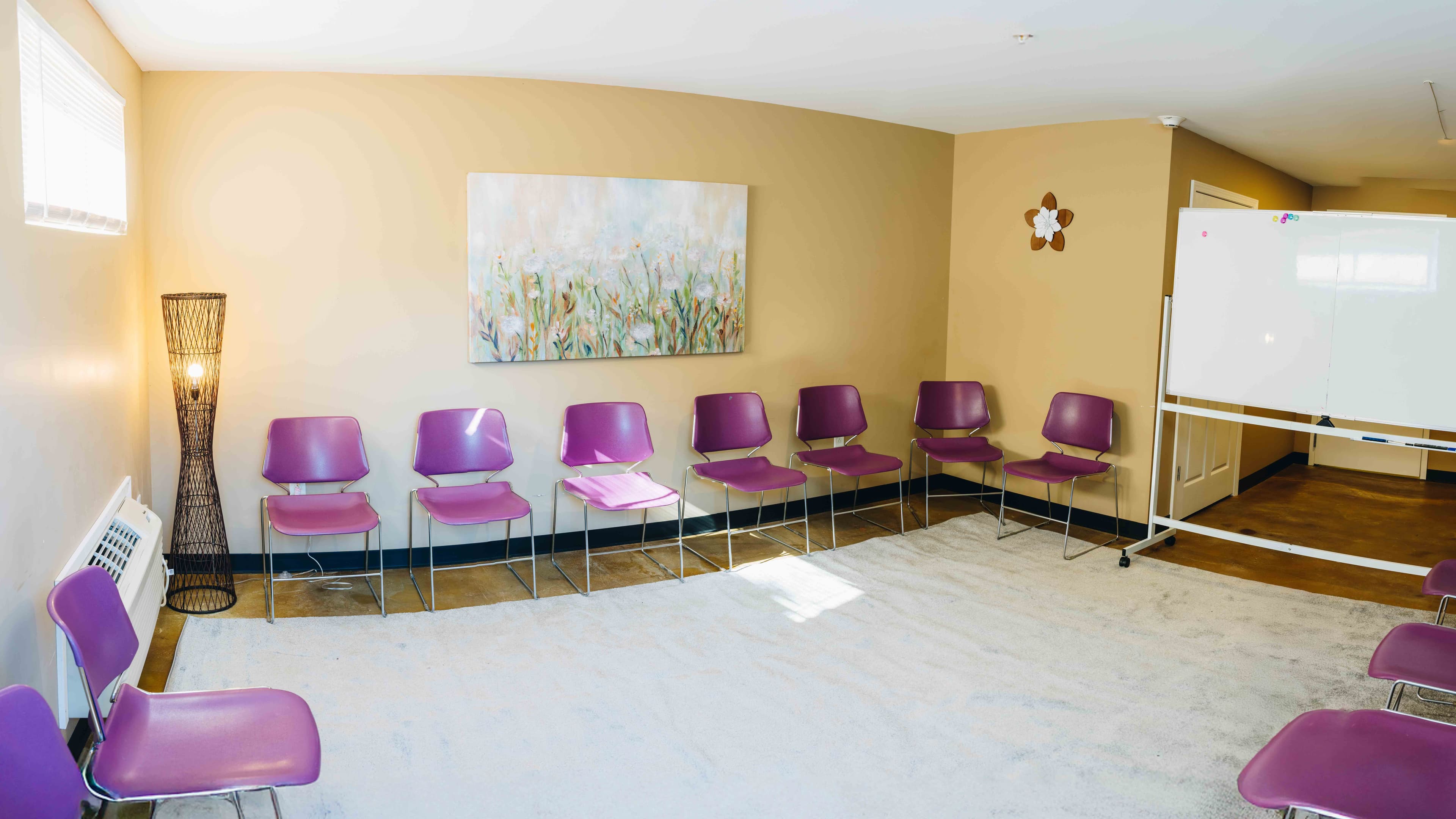 Group therapy room at Natural State Recovery Centers